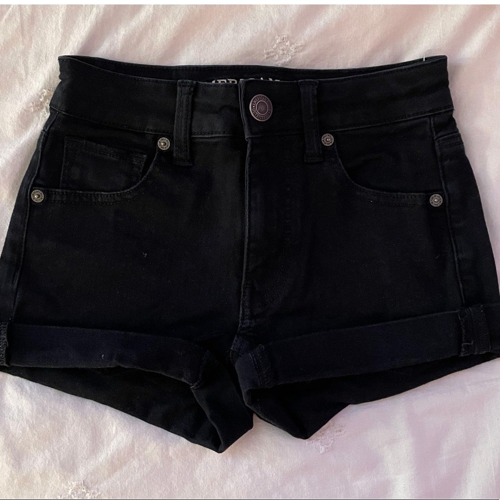 american eagle denim shorts